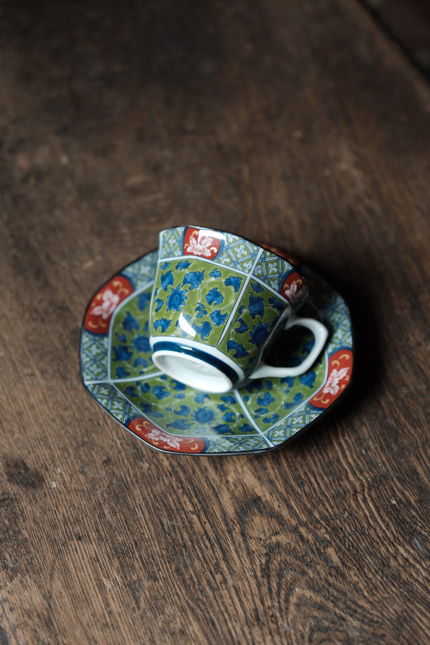 日本製• 伊萬里交趾釉描金咖啡杯(150ml)