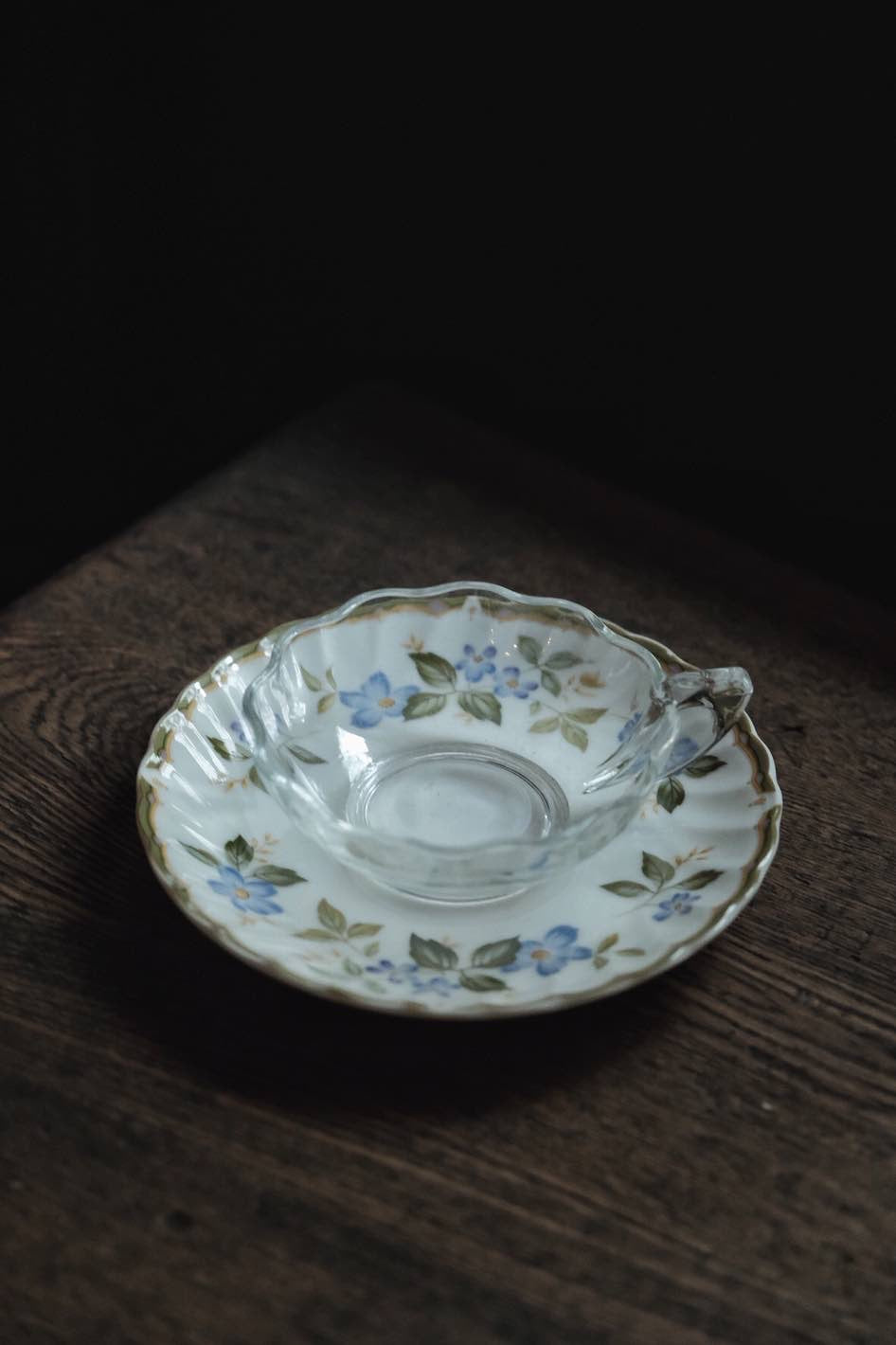 日本製昭和花茸硝子擴香紅茶杯(110ml)