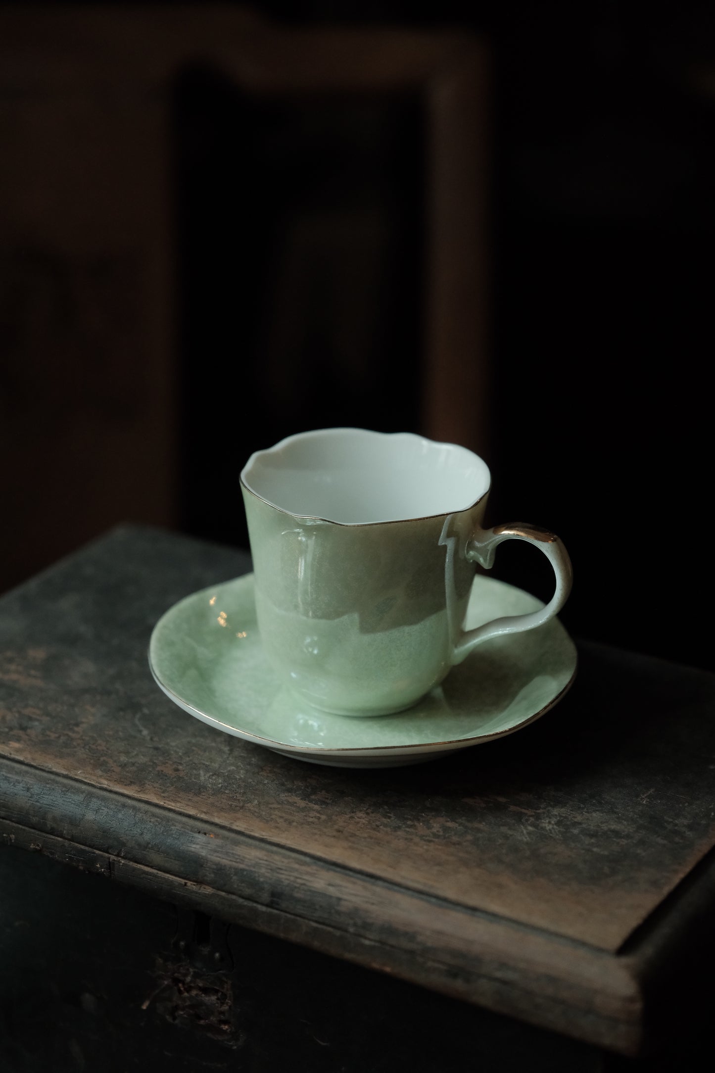 日本製·翡翠綠色茶杯連茶壺糖罐(150ml)