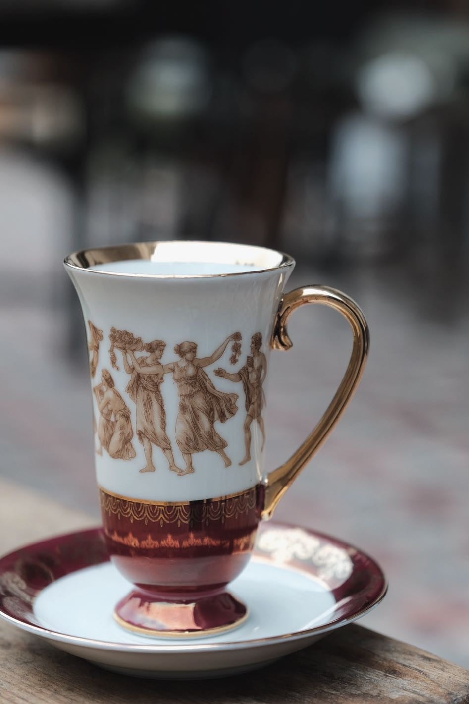 日本製·已停產Ohashi高身釉羅馬描金杯(150ml)
