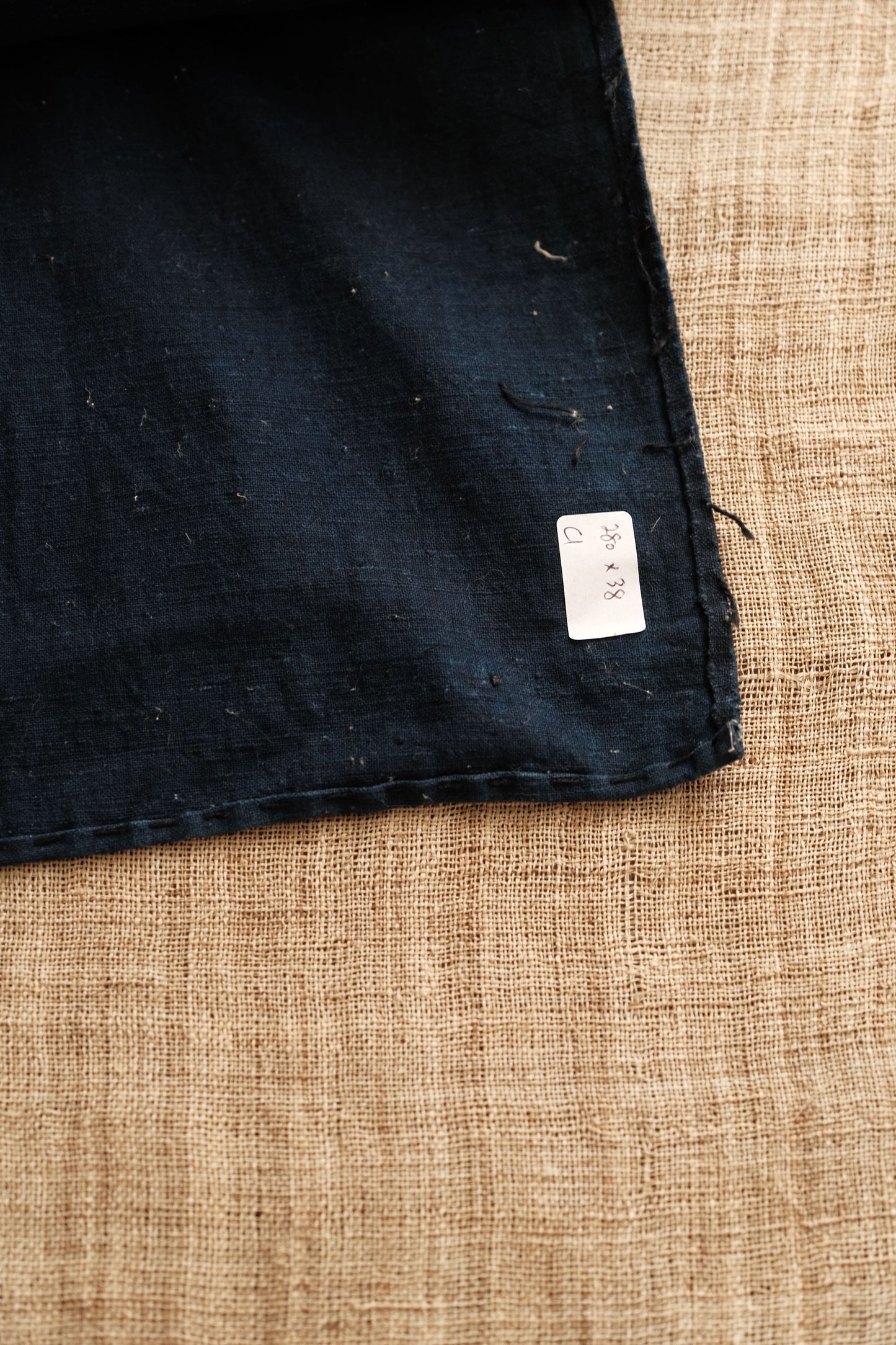 藍染古手織棉布 C1