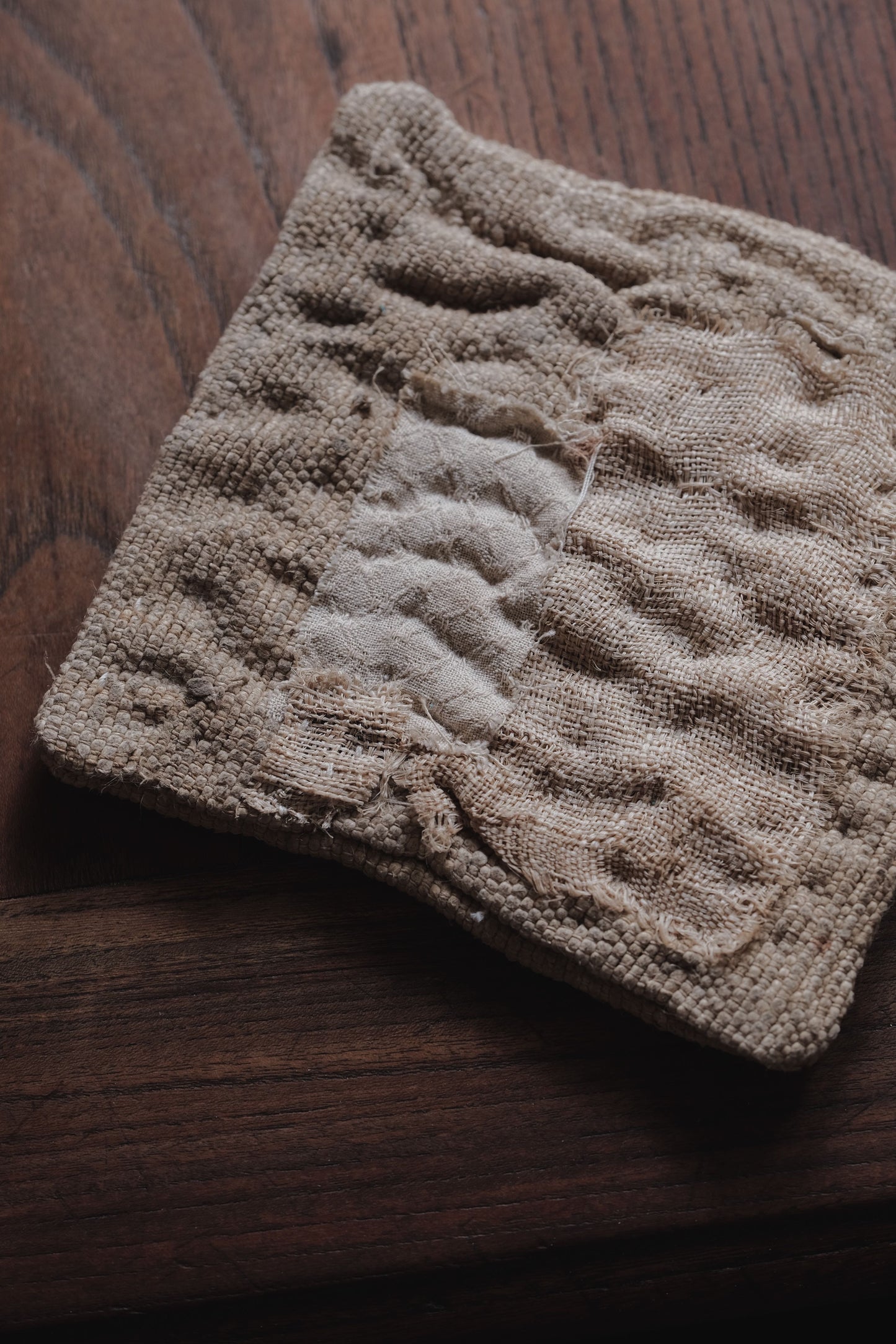 本白火草麻 刺子墊