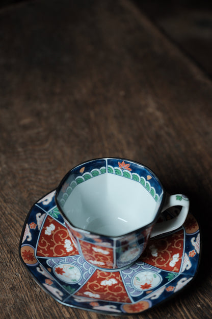 日本製• 伊萬里交趾釉描金咖啡杯(150ml)