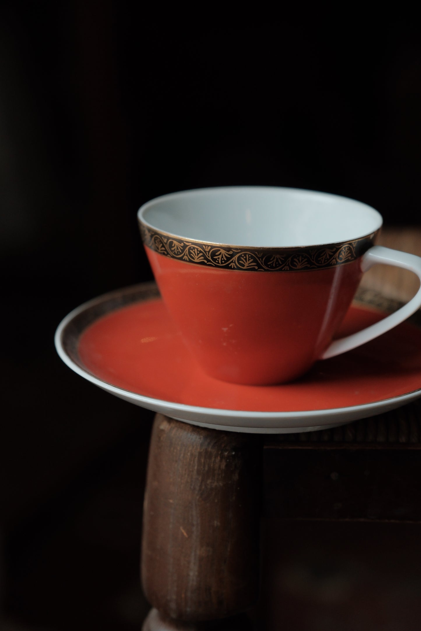 $80)日本製·紅花描金邊(180ml)