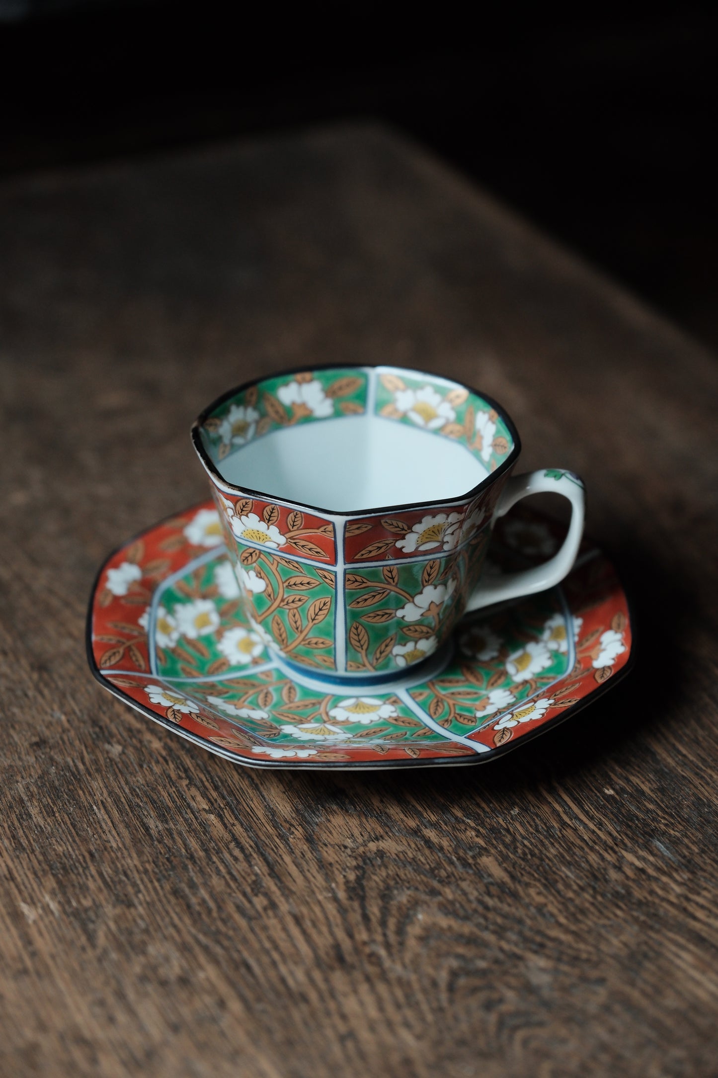 日本製• 伊萬里交趾釉描金咖啡杯(150ml)