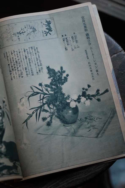 ($120)日本1935年婦人俱樂部附錄 插花展示
