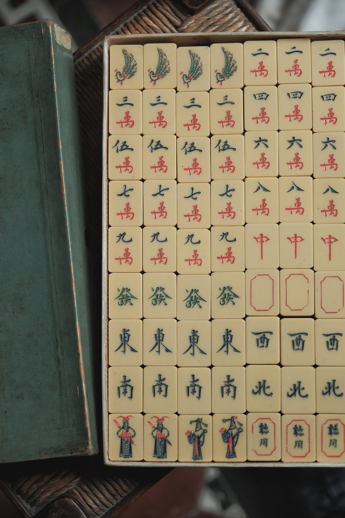 Vintage hand-carved Mahjong tiles (1980s)