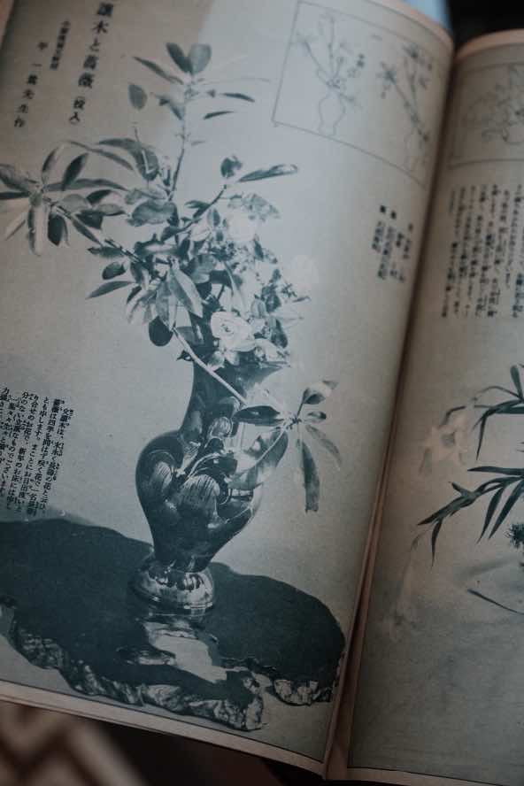 ($120)日本1935年婦人俱樂部附錄 插花展示