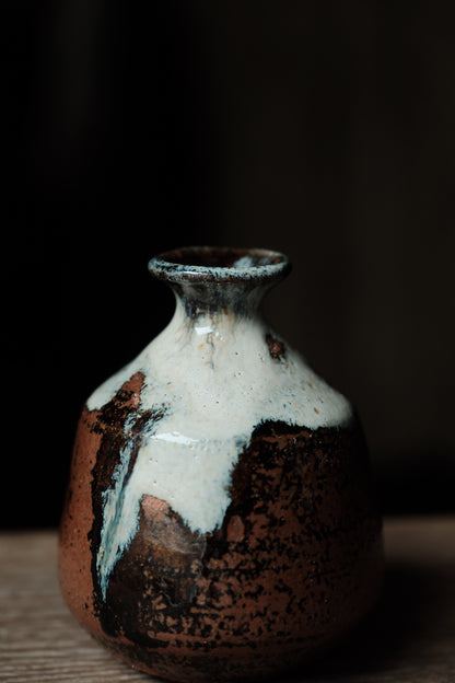 日本作家陶器花器德利 ￼高11cm