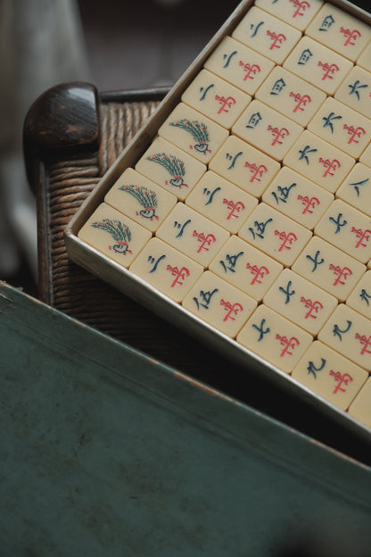 Vintage hand-carved Mahjong tiles (1980s)