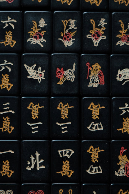 黑色電木人機雕刻貓貓麻雀連原紙盒