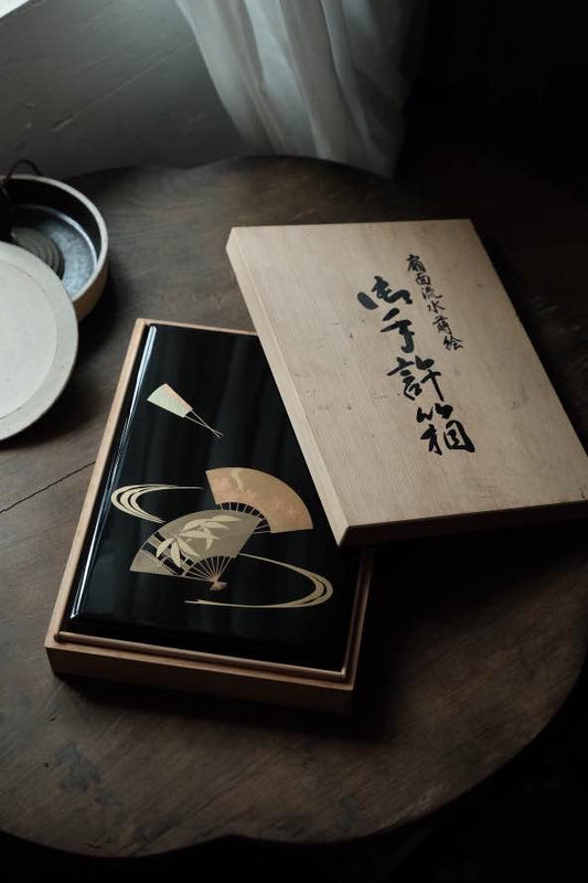 日本蒔繪文箱收納箱連盒
