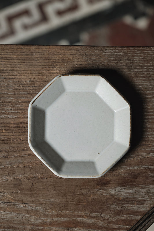($80)日本製•美濃燒平盤小皿全新品