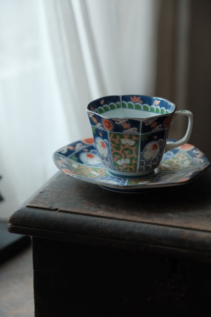 日本製• 伊萬里交趾釉描金咖啡杯(150ml)