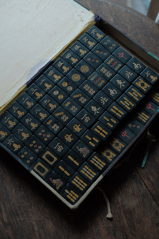 黑色電木電雕刻麻雀連原紙盒