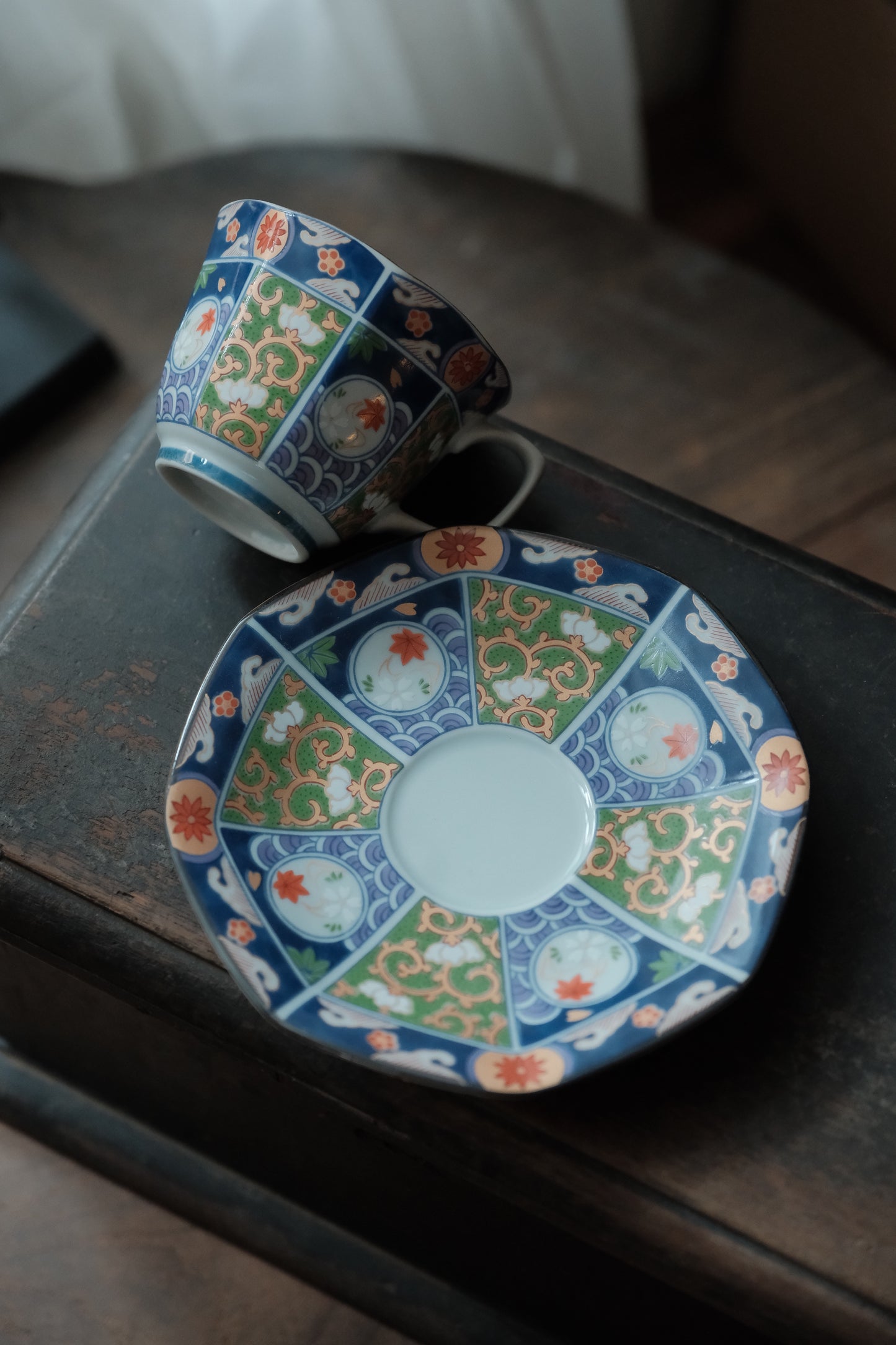 日本製• 伊萬里交趾釉描金咖啡杯(150ml)