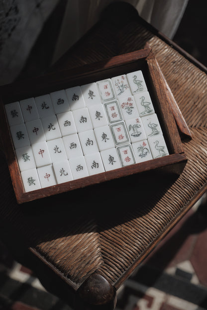 Vintage hand-carved Mahjong tiles (1970s)