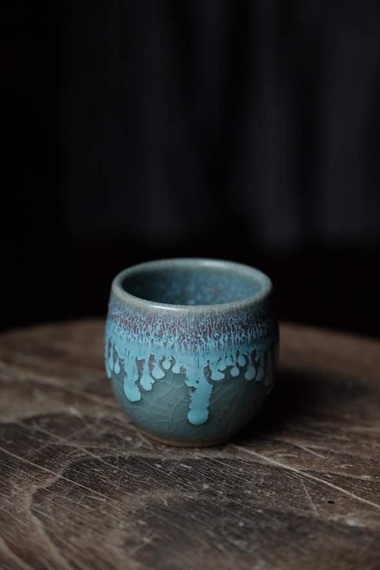 ($80)日本製·流釉陶瓷主人杯(100ml)