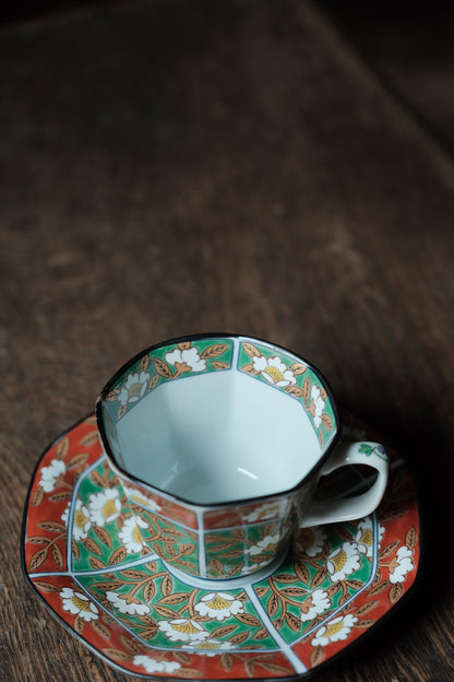 日本製• 伊萬里交趾釉描金咖啡杯(150ml)