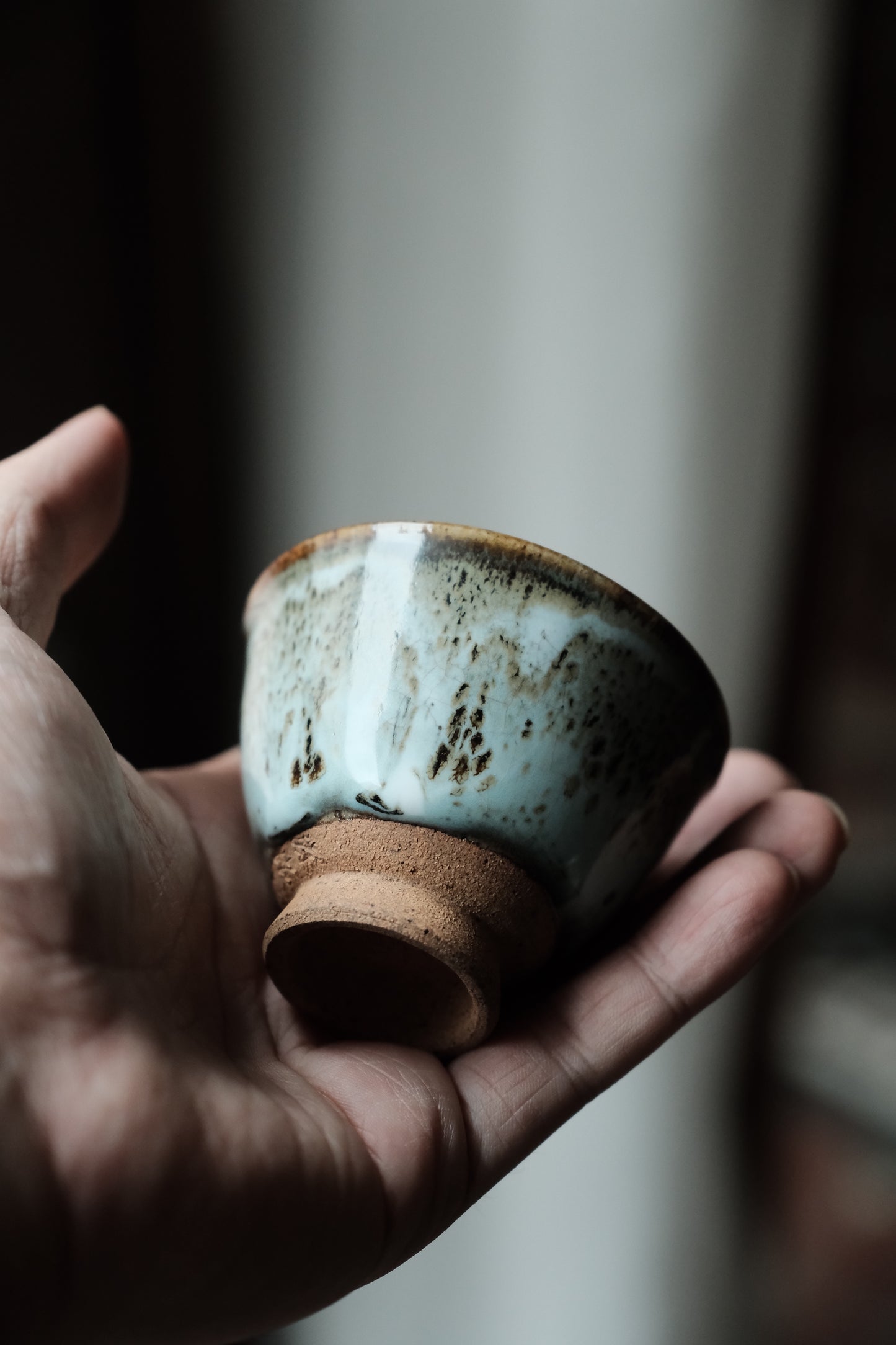 ($130)日本製·作家柴燒流釉陶器主人杯(90ml)