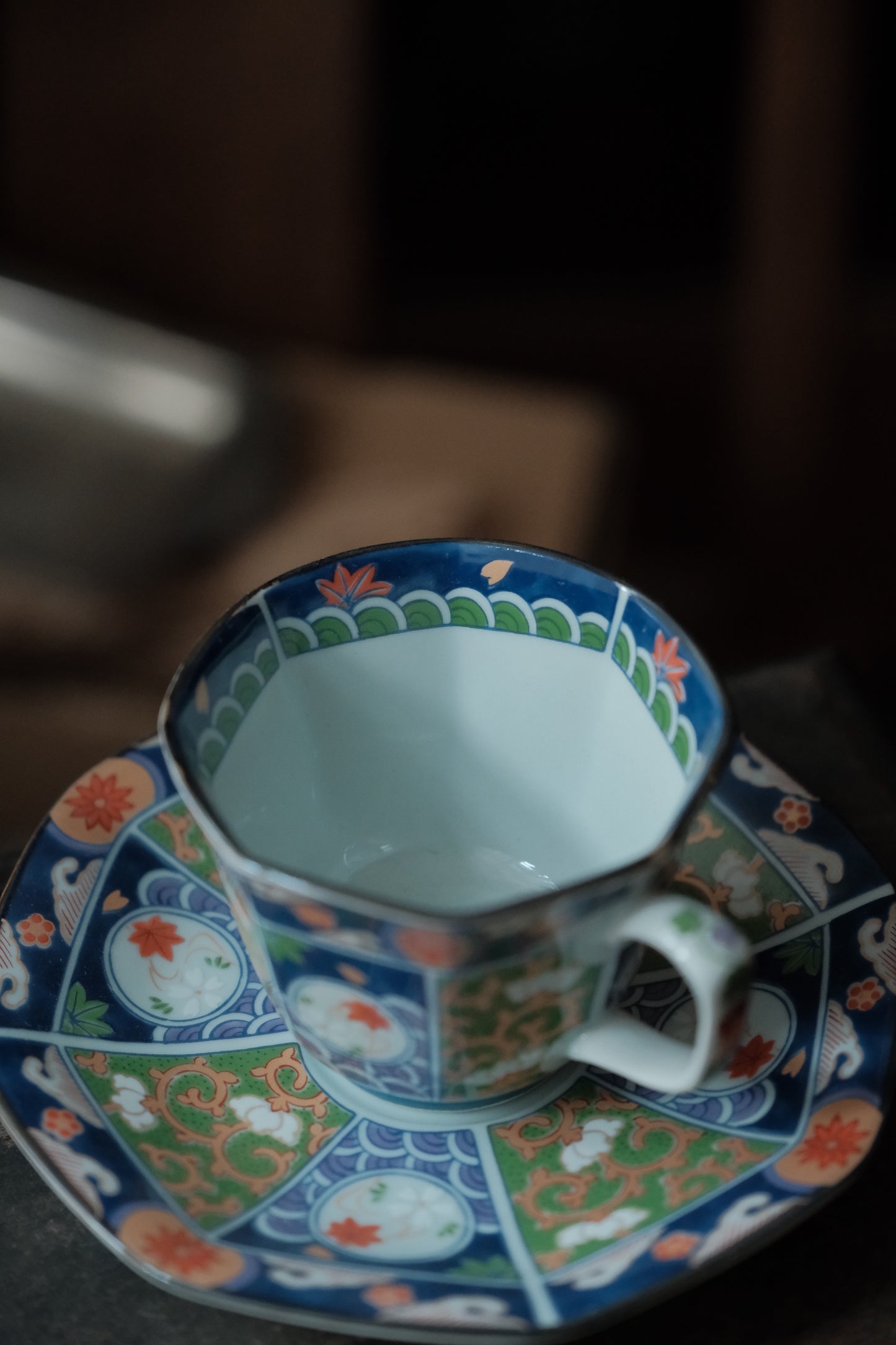 日本製• 伊萬里交趾釉描金咖啡杯(150ml)