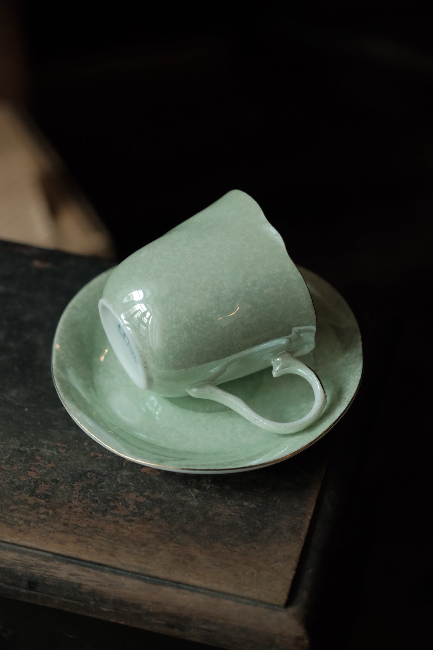 日本製·翡翠綠色茶杯連碟（150ml）