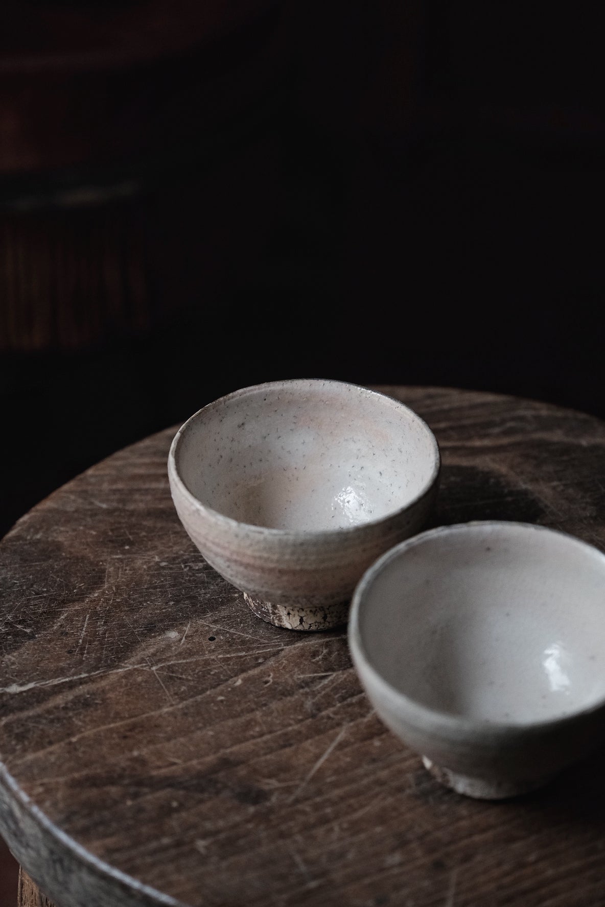 ($110)昭和日本萩燒高足茶碗 (180ml)