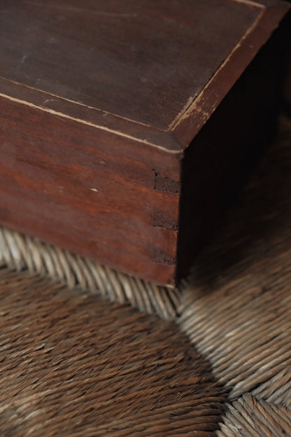 1960s Hand-Carved Bone-Inlaid Bamboo-Backed Sichuan-Style Mahjong Set with Wooden Box