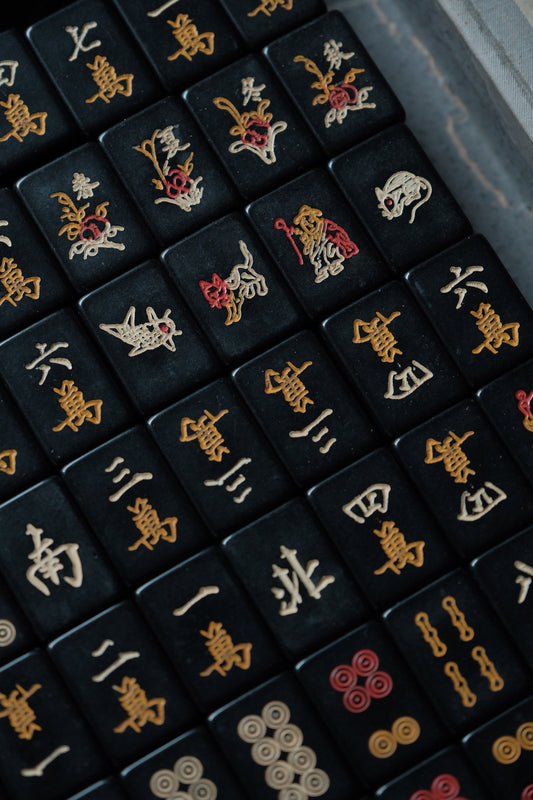 黑色電木人機雕刻貓貓麻雀連原紙盒