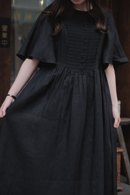 Trumpet sleeve frock